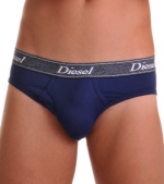 Diesel Denim Logo Cotton Stretch Lukex Brief